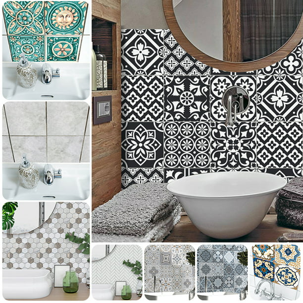 Stickers Tile Waterproof Wall View earthenware decor kitchen bathroom Fish